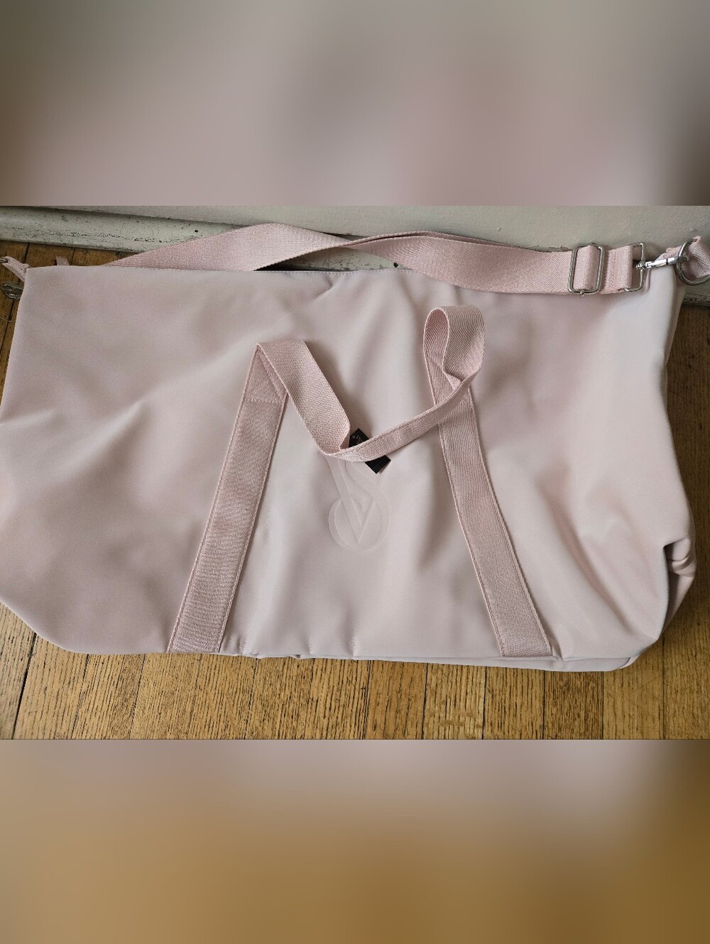 Victoria's Secret Light Blush Pink Weekender Duffel Bag 🩷NWT